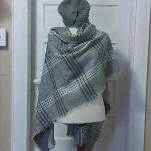 Blanket scarf & Turban Set #0348B